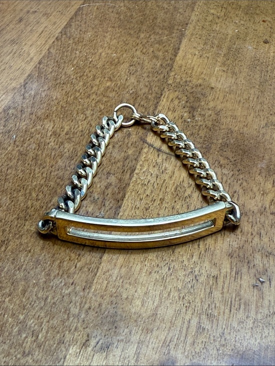 Speidel Jewelry - Speidel Gold-Tone Curb Chain Bracelet with Open Bar